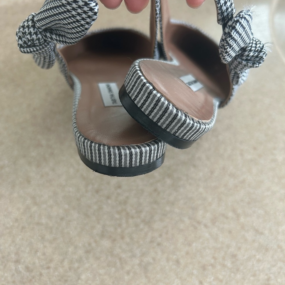 Tabitha Simmons Houndstooth Slingback Ballet Plai… - image 4